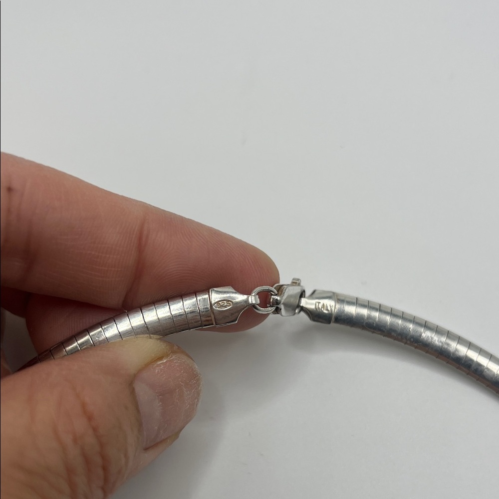 Sleek Pure Solid 14kt White Solid Gold Plate Pure… - image 3